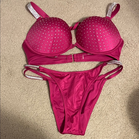 Victoria's Secret Other - Victoria's Secret Fuchsia Bikini Top and Bottom